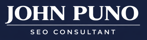 John Puno SEO Consultant Logo Blue