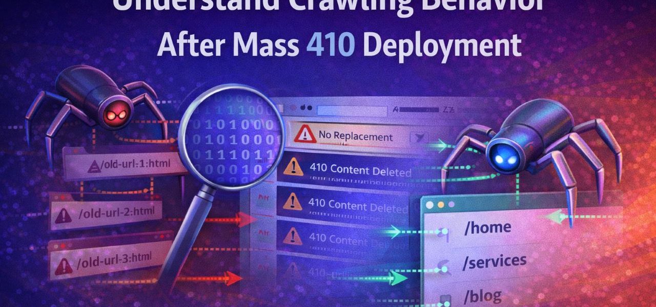 Understanding crawling behavior after mass 410 deployment